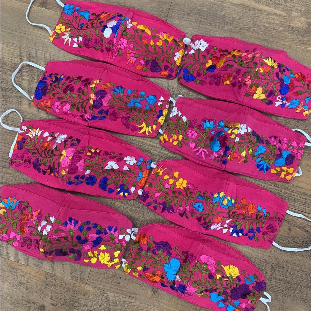 Mexican Handmade Embroidered Face Mask San Antonio - Picture 6 of 16